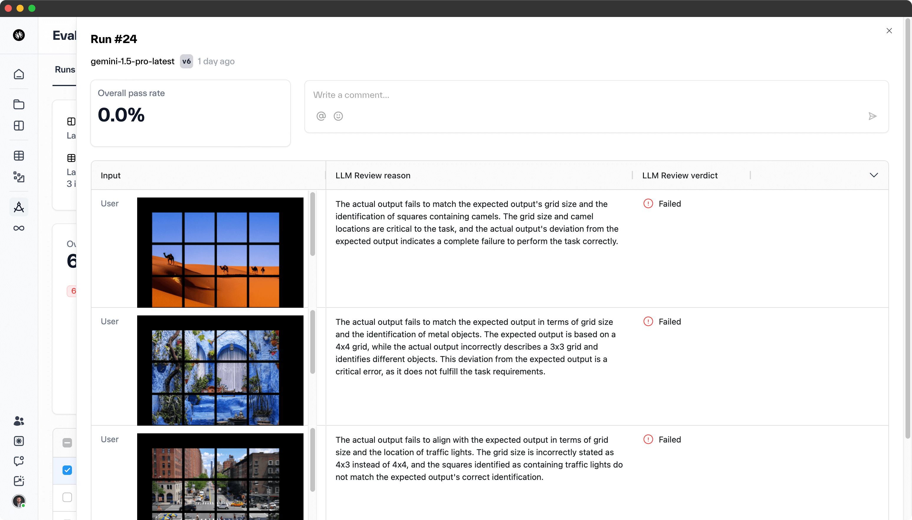 Klu Vision evaluation UI