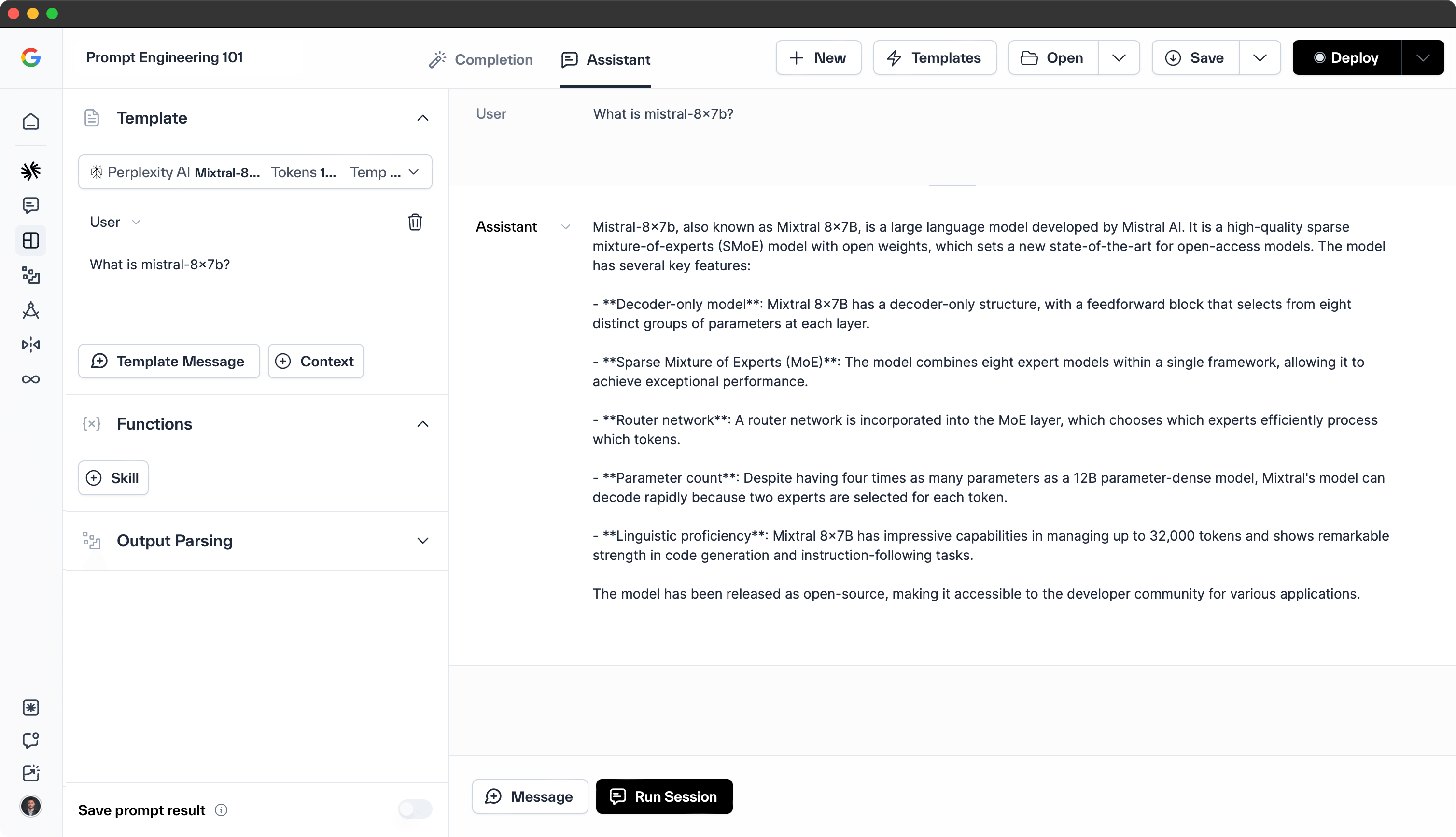 Klu.ai Studio Prompt Engineering